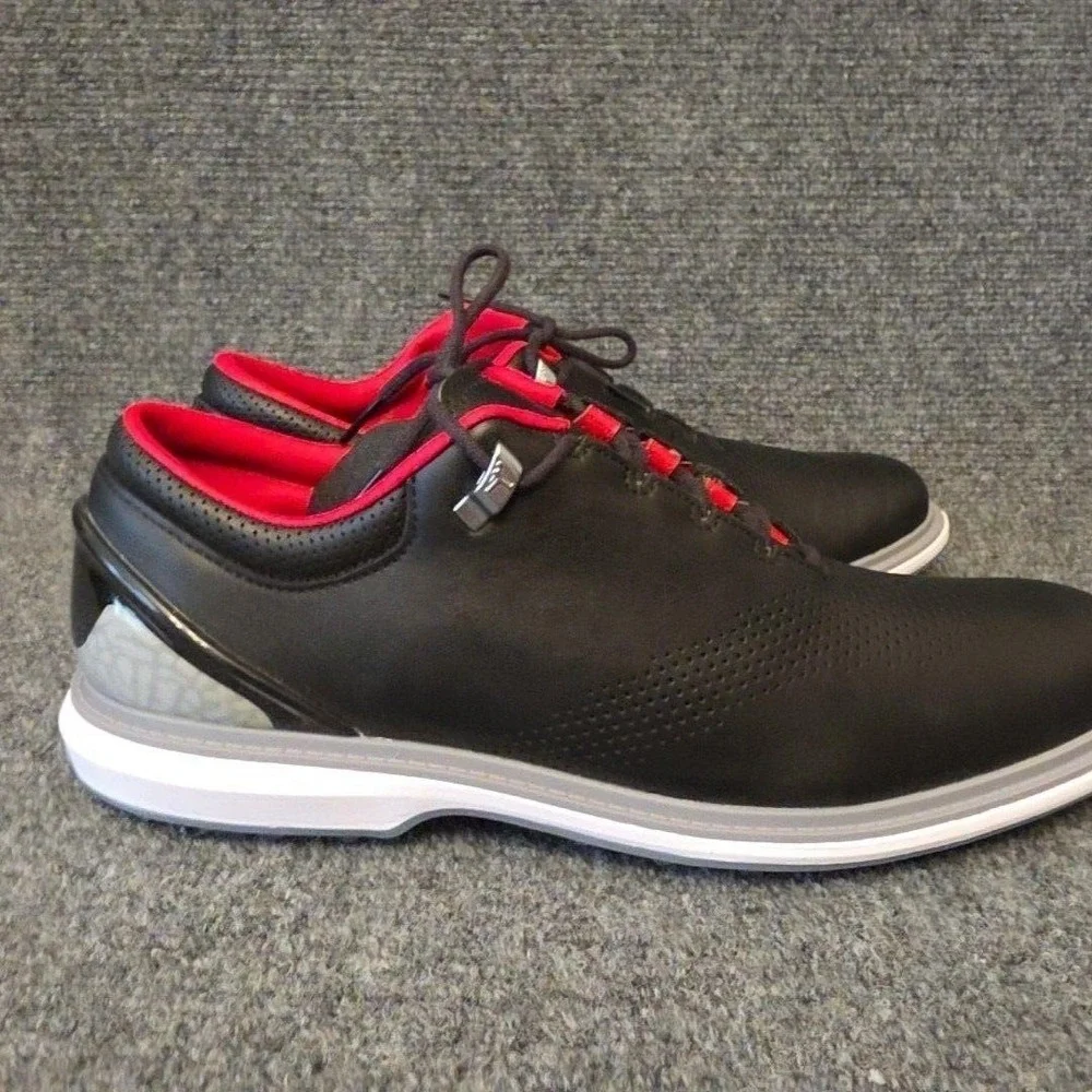 Jordan ADG 4 Golf Shoes Mens Size 11.5 Black Red Leather Sneakers DM0103-015